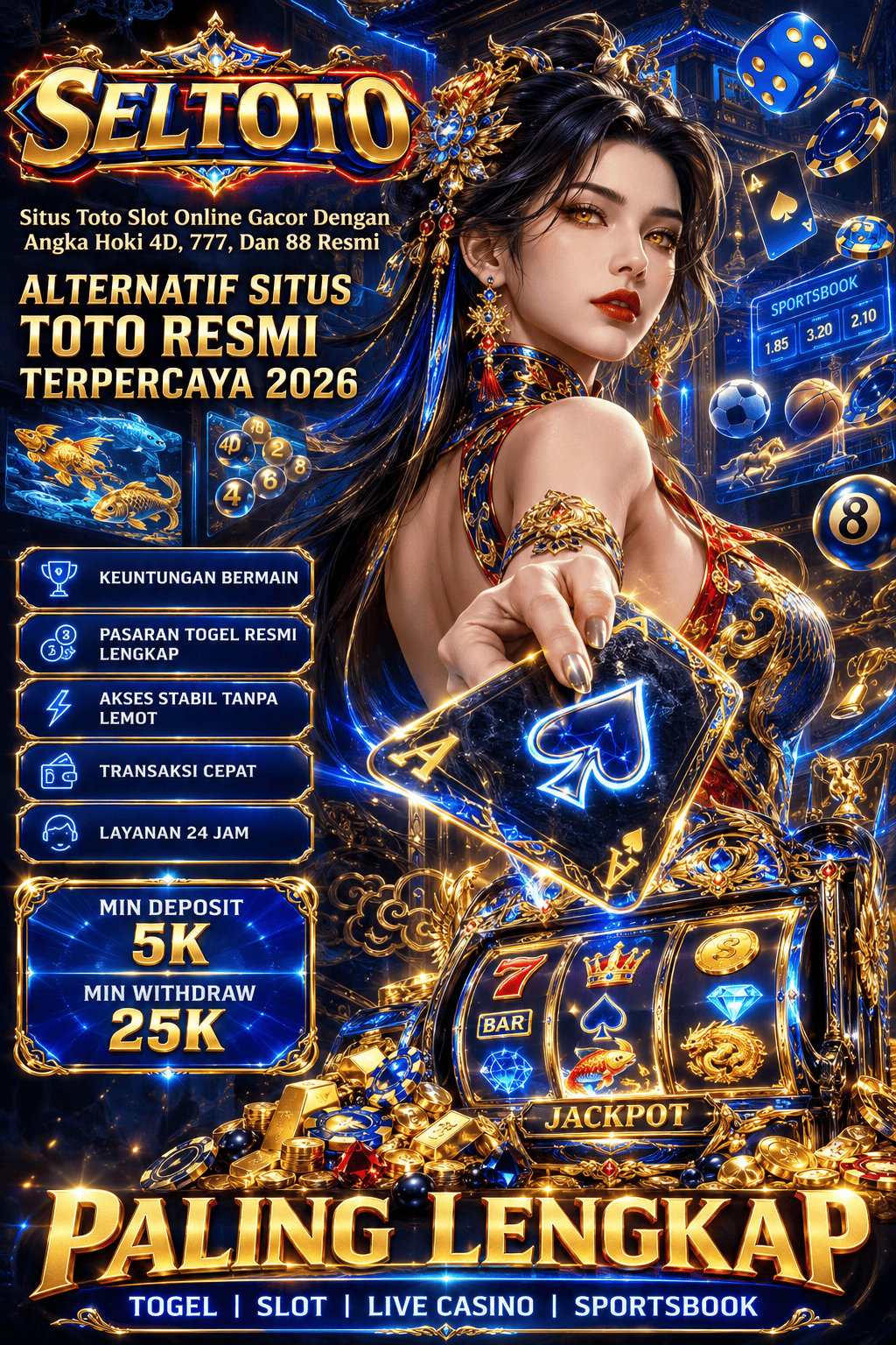 SELTOTO - Provider Situs Toto Slot Online Gacor Dengan Angka Hoki 4D, 777, Dan 88 Resmi